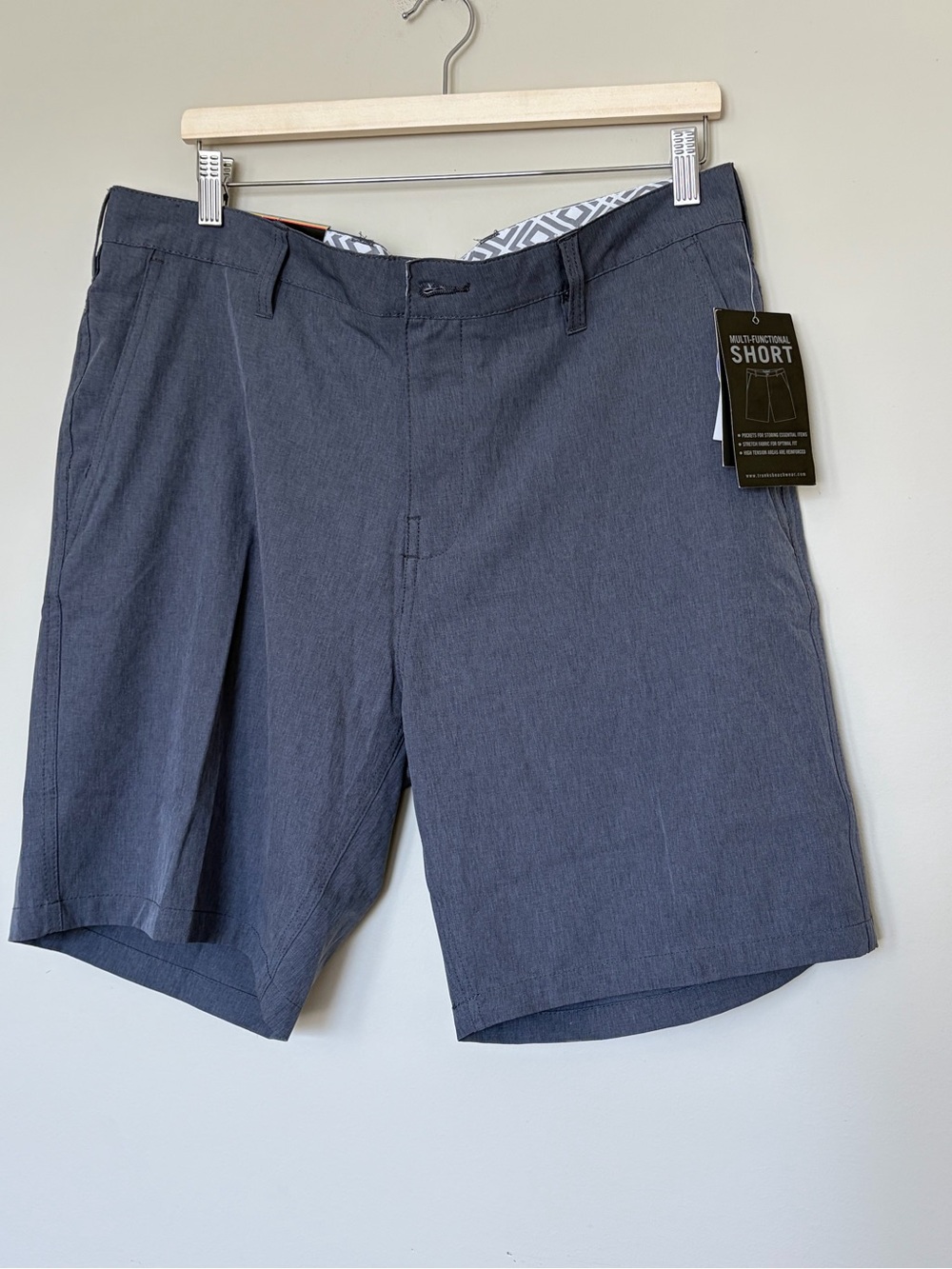 Men's multifunctional Gray Casual Shorts - Lightweight Everyday Short 34